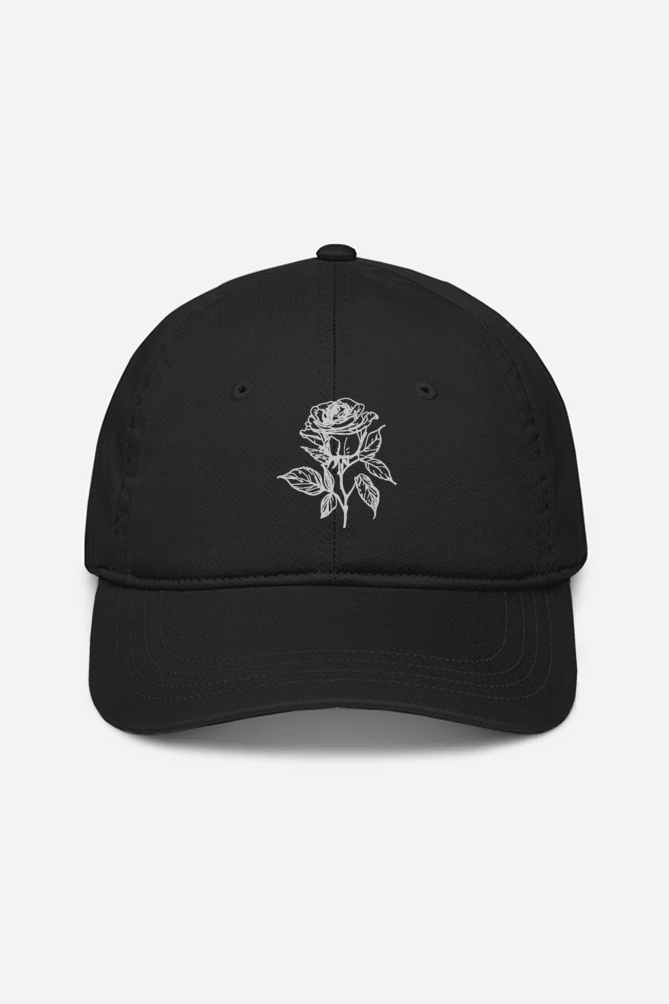 “White Rose” Designed Casual Baseball Cap