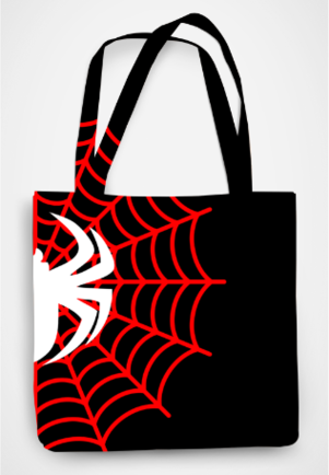 Spider Web Comic-Inspired Hero AOP Tote Bag