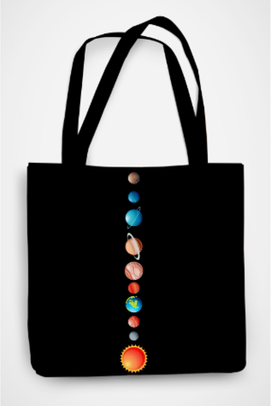 Astronomy & Space Lover’s Essential Solar System Tote Bag