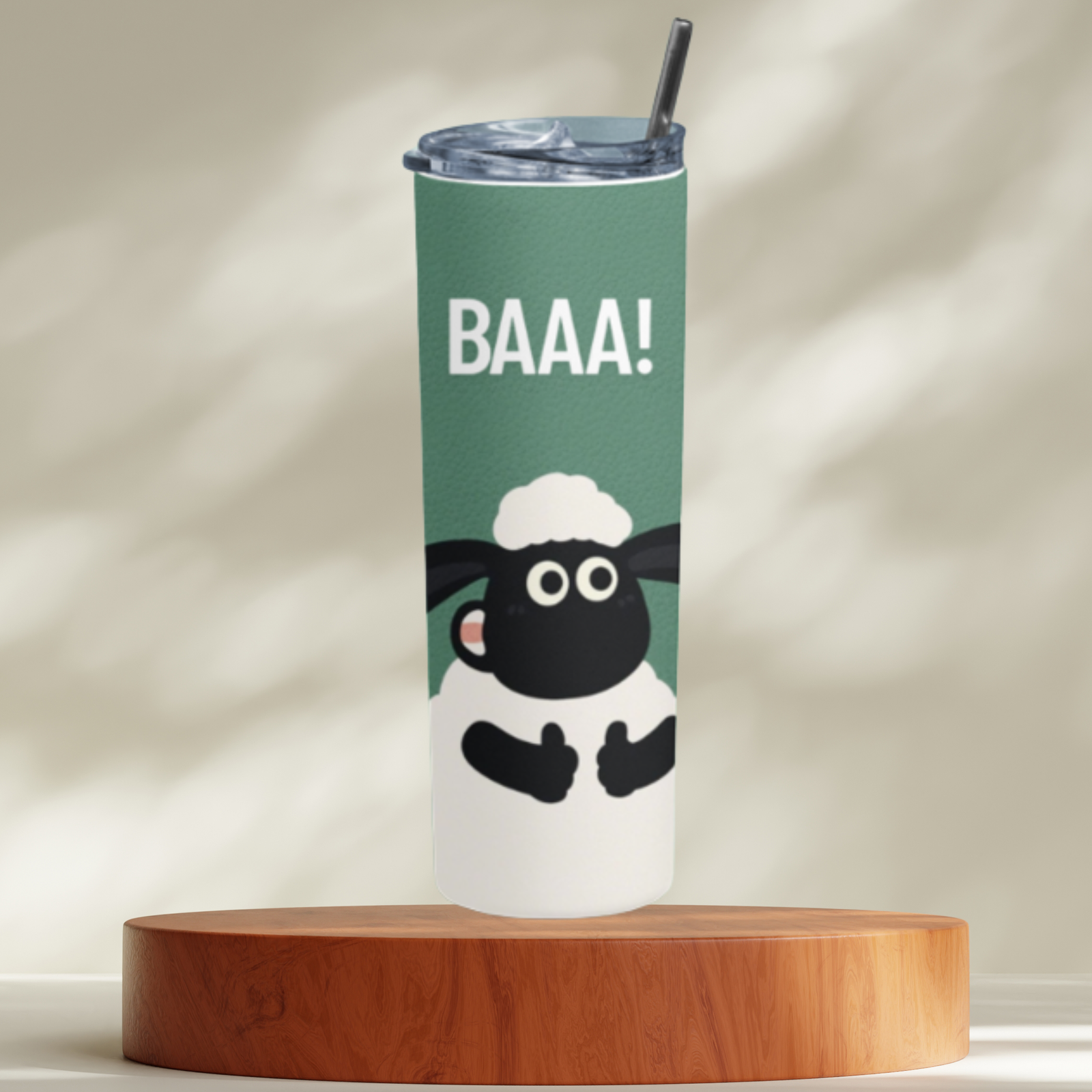 "Baaa! Shawn The Sheep"Insulated Travel Tumbler