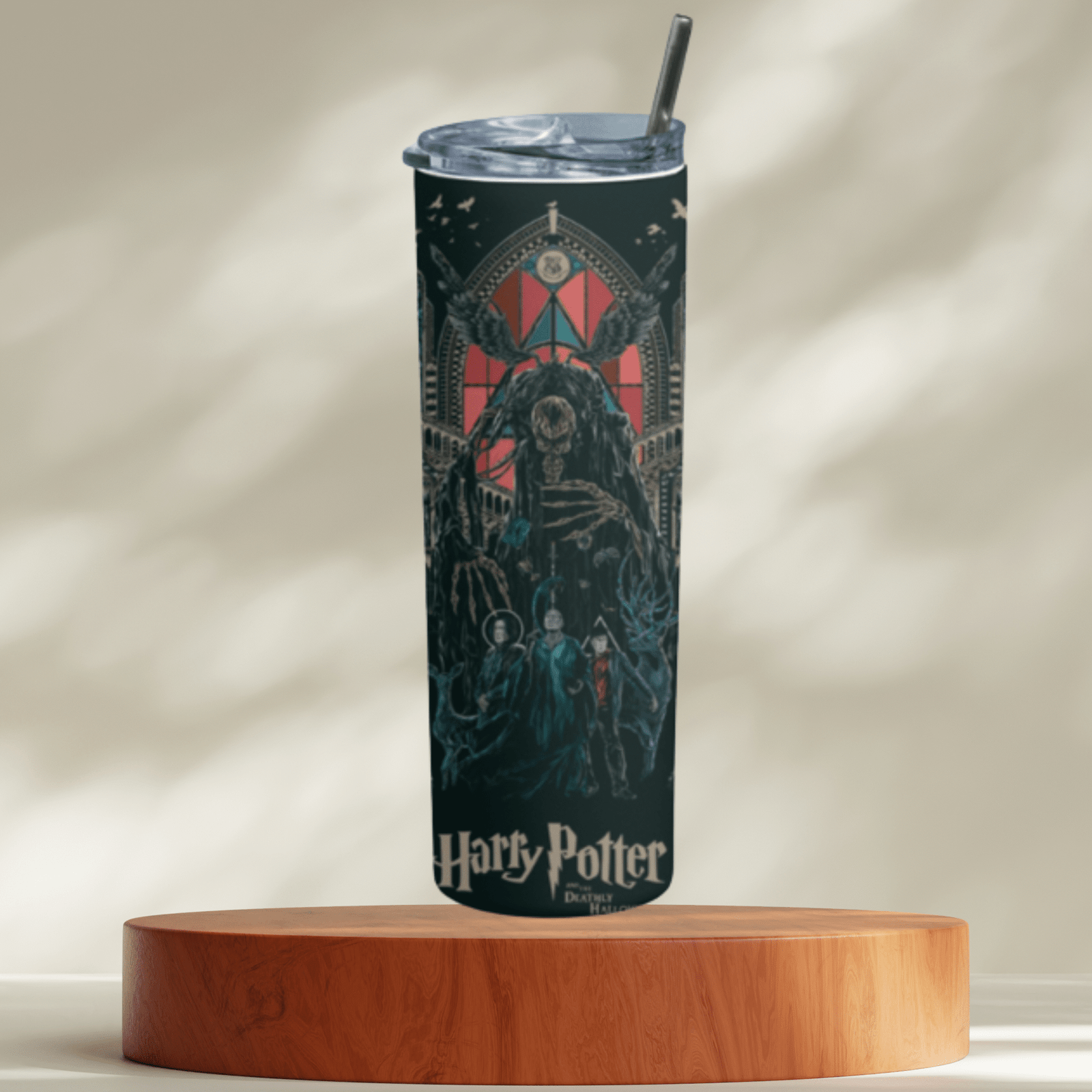 ”Harry Potter Deathly Hallows“ Insulated Travel Tumbler