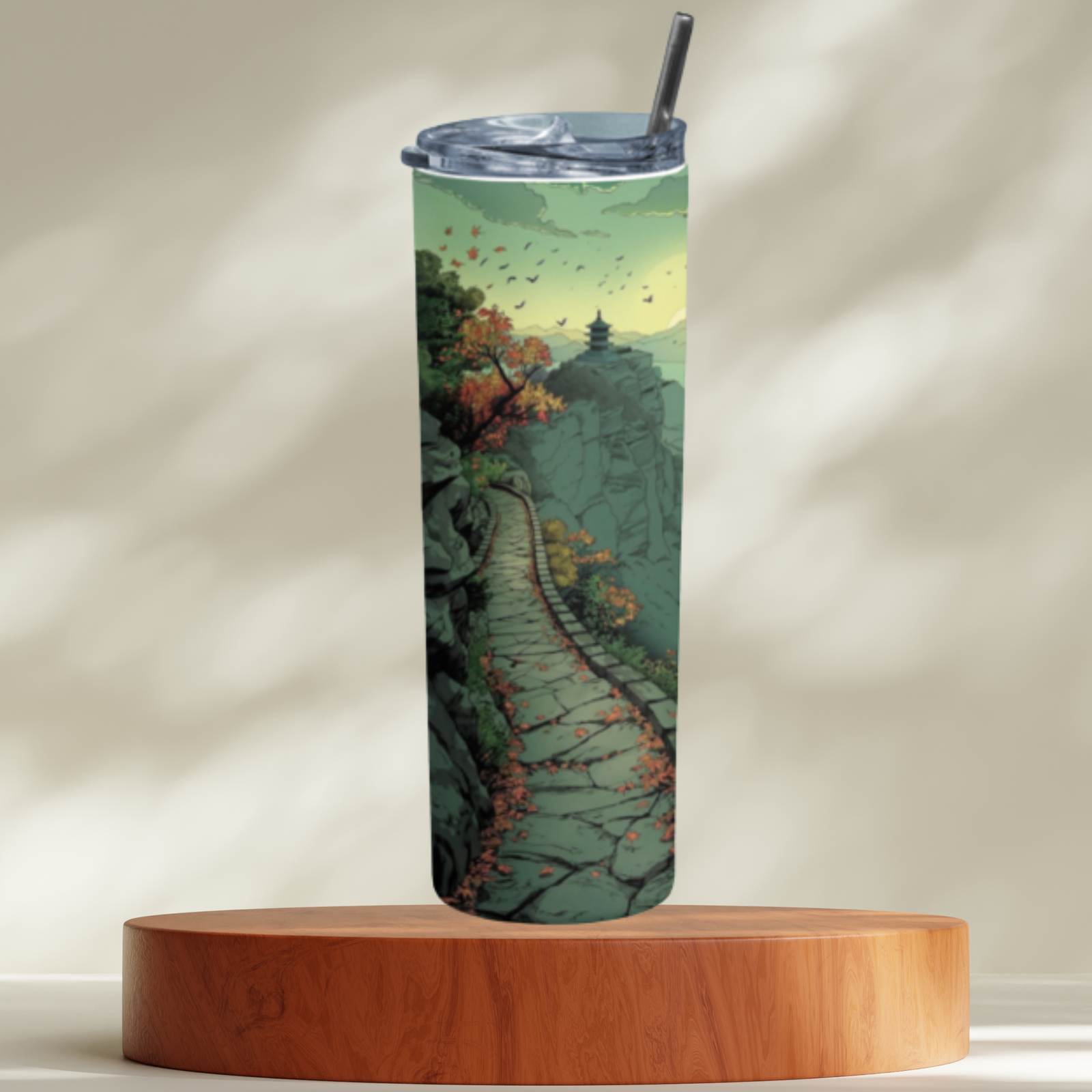 "Zen Path” Insulated Travel Tumbler