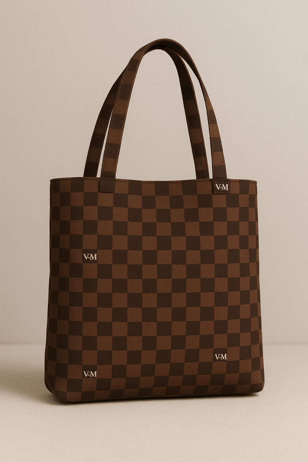 "V&M Luxe Grid Edition" AOP Tote Bag