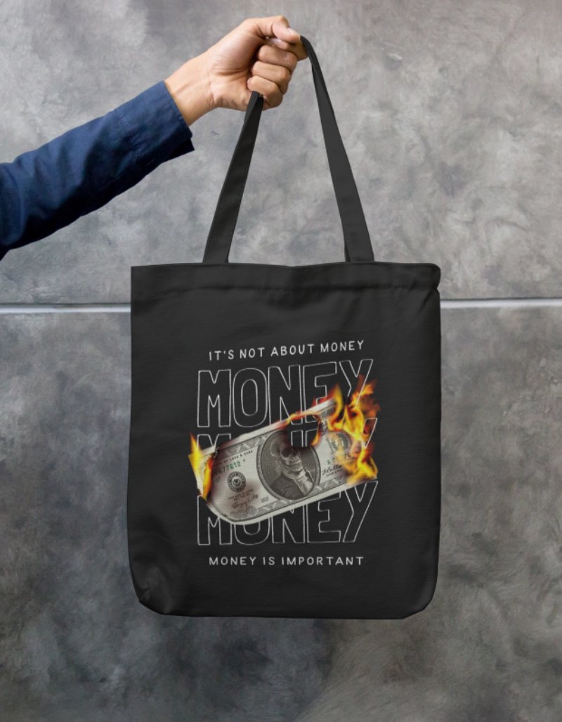 “Trading Dollar” Canvas Tote Bag  -V&M by VM Creations