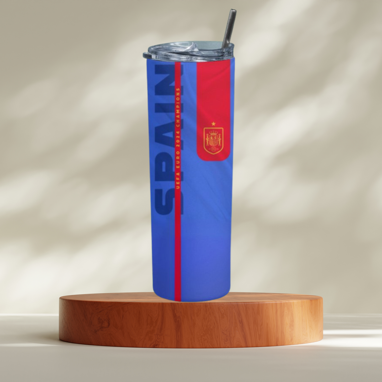 Spain UEFA Euro 2024 Champions Insulated Travel Tumbler -V&M by VM Creations