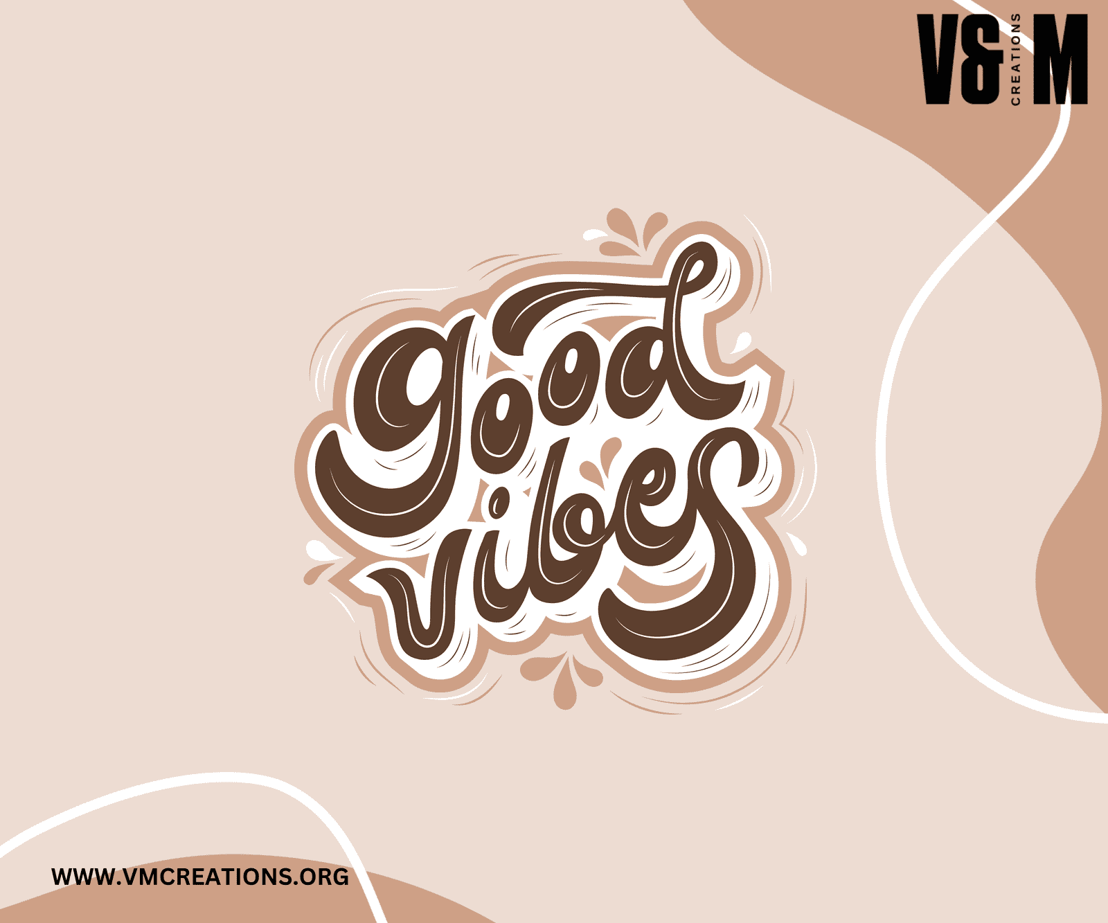 “Good Vibes”Desk Mouse pad for Gamer, Office & Homes -V&M by VM Creations