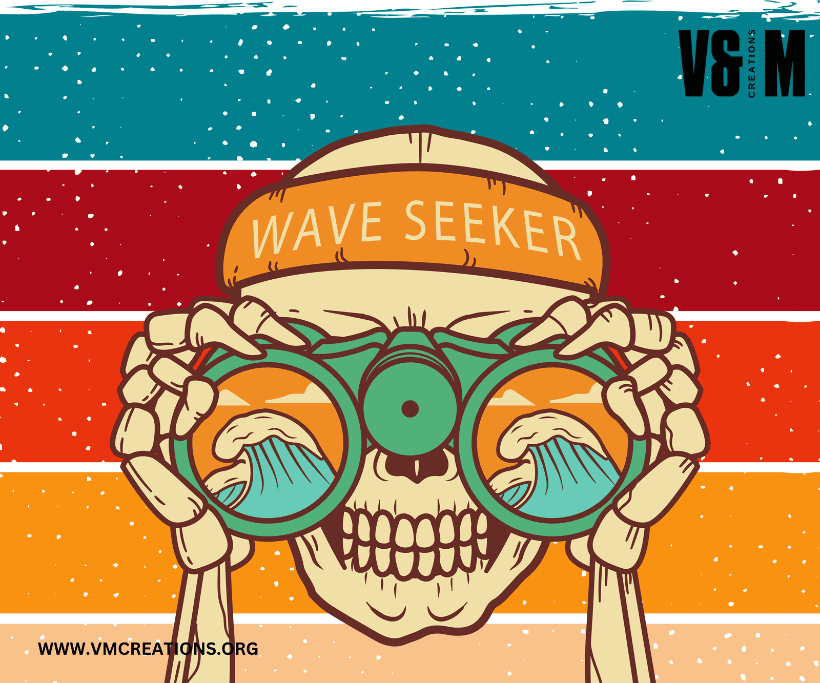 “Skeleton pirate” Desk Mouse pad Office & Homes -V&M by VM Creations