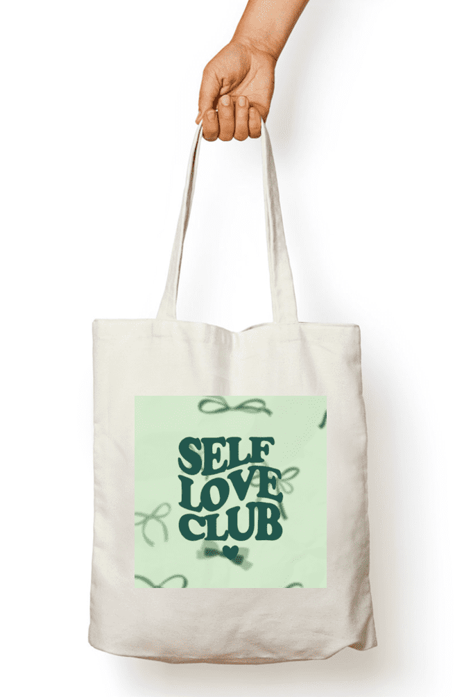 “Self Love Club” Canvas Tote Bags -V&M by VM Creations