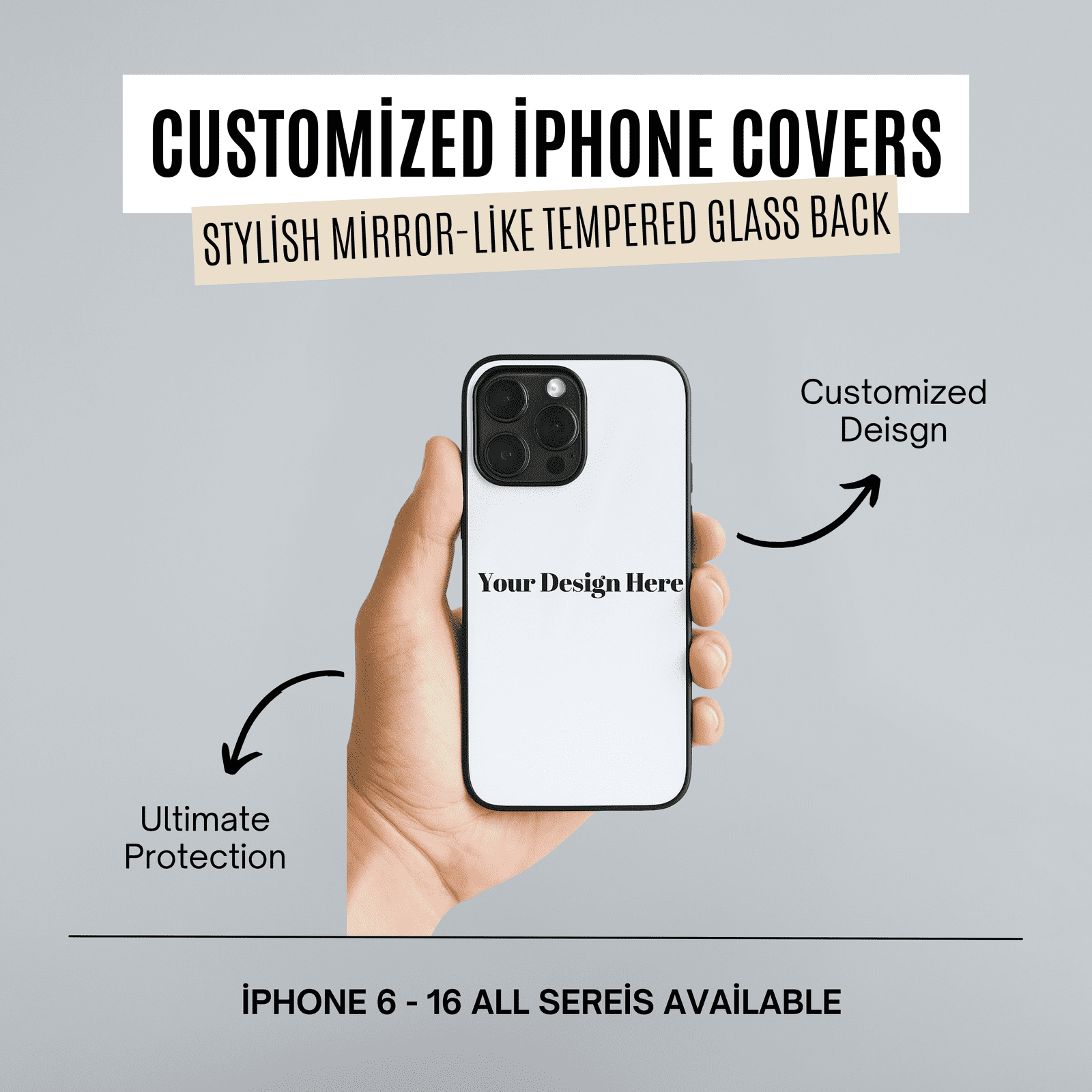 Upgrade Your Style – 100% Luxury Customized iPhone Cover | V&M by VM Creations